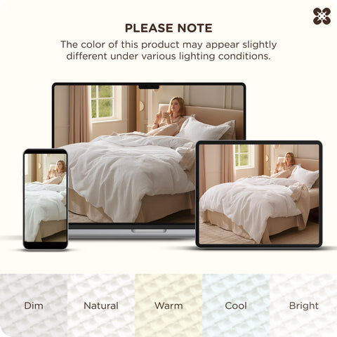 Bedsure folded set with ruler for scale demonstrating compact storage and fit