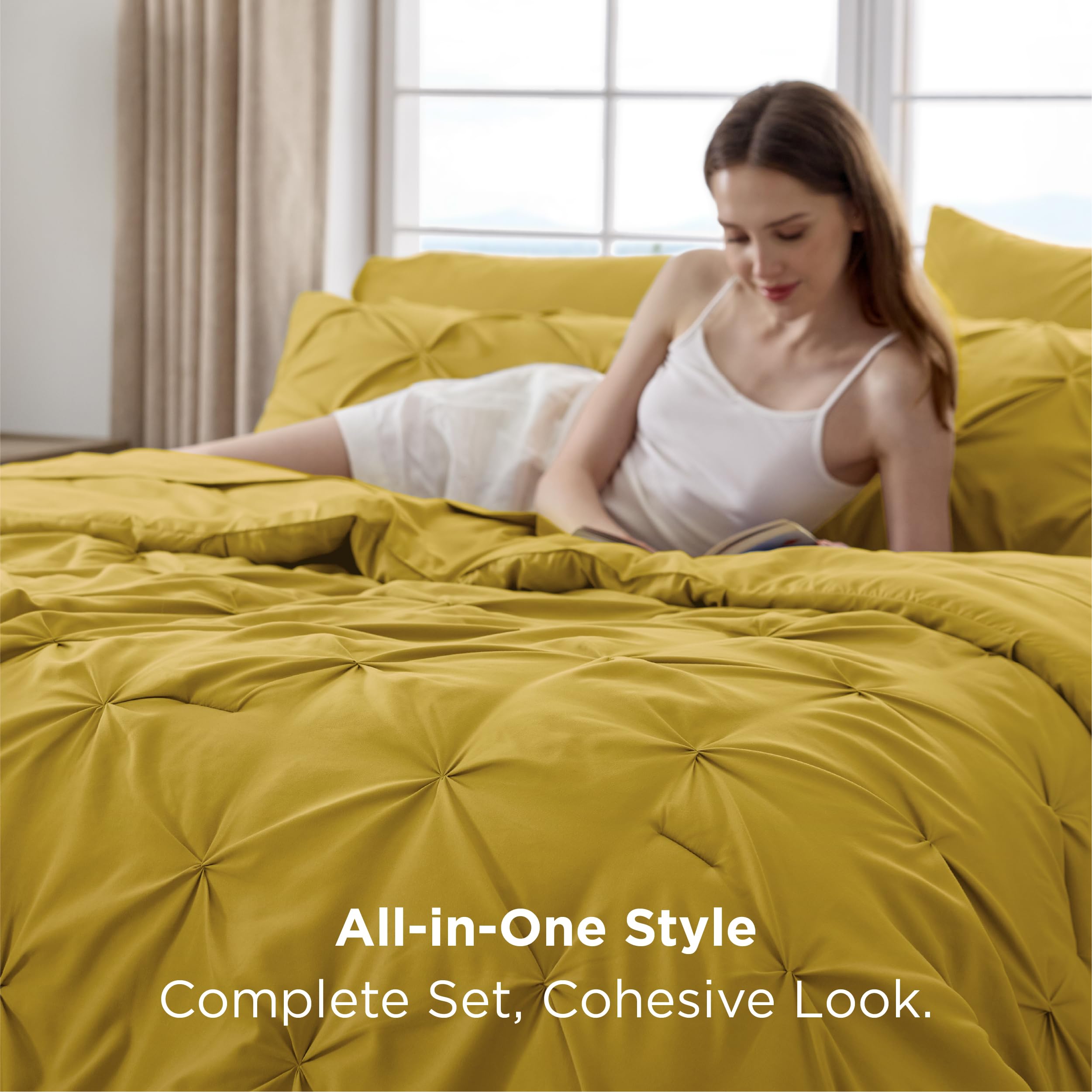 Bedsure full-size bed showing scale and coverage for clear sizing