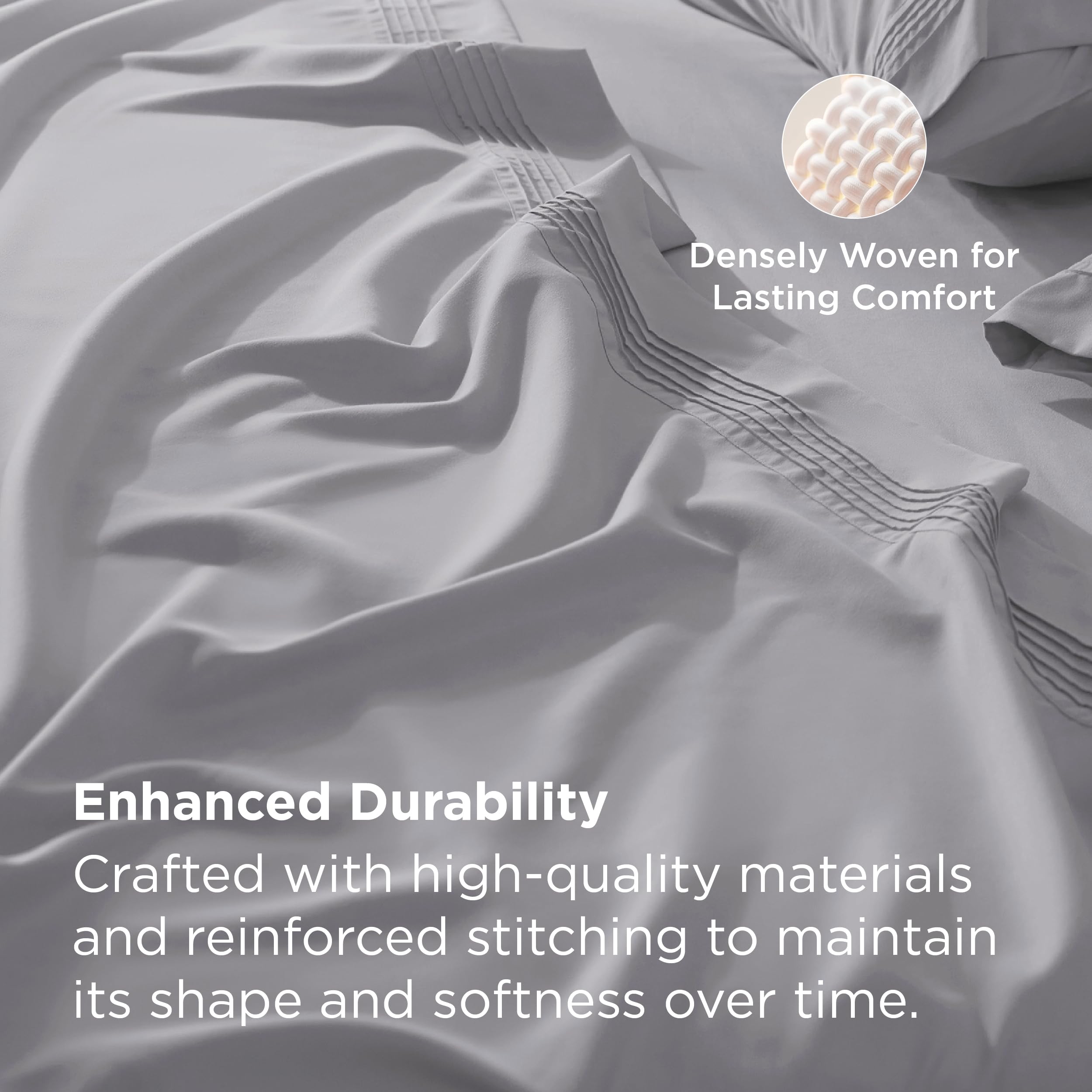 Bedsure scale comparison on 21-inch mattress showing generous pocket depth and fit