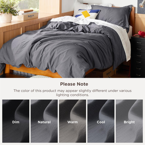 Bedsure twin cover on mattress showing scale and proportional drape