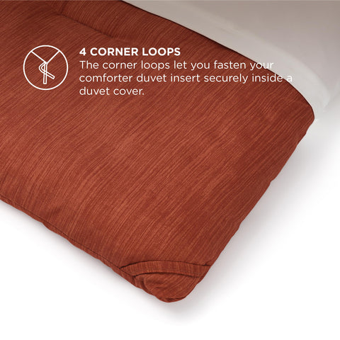 Bedsure comforter set on queen bed lifestyle scene showing styled room