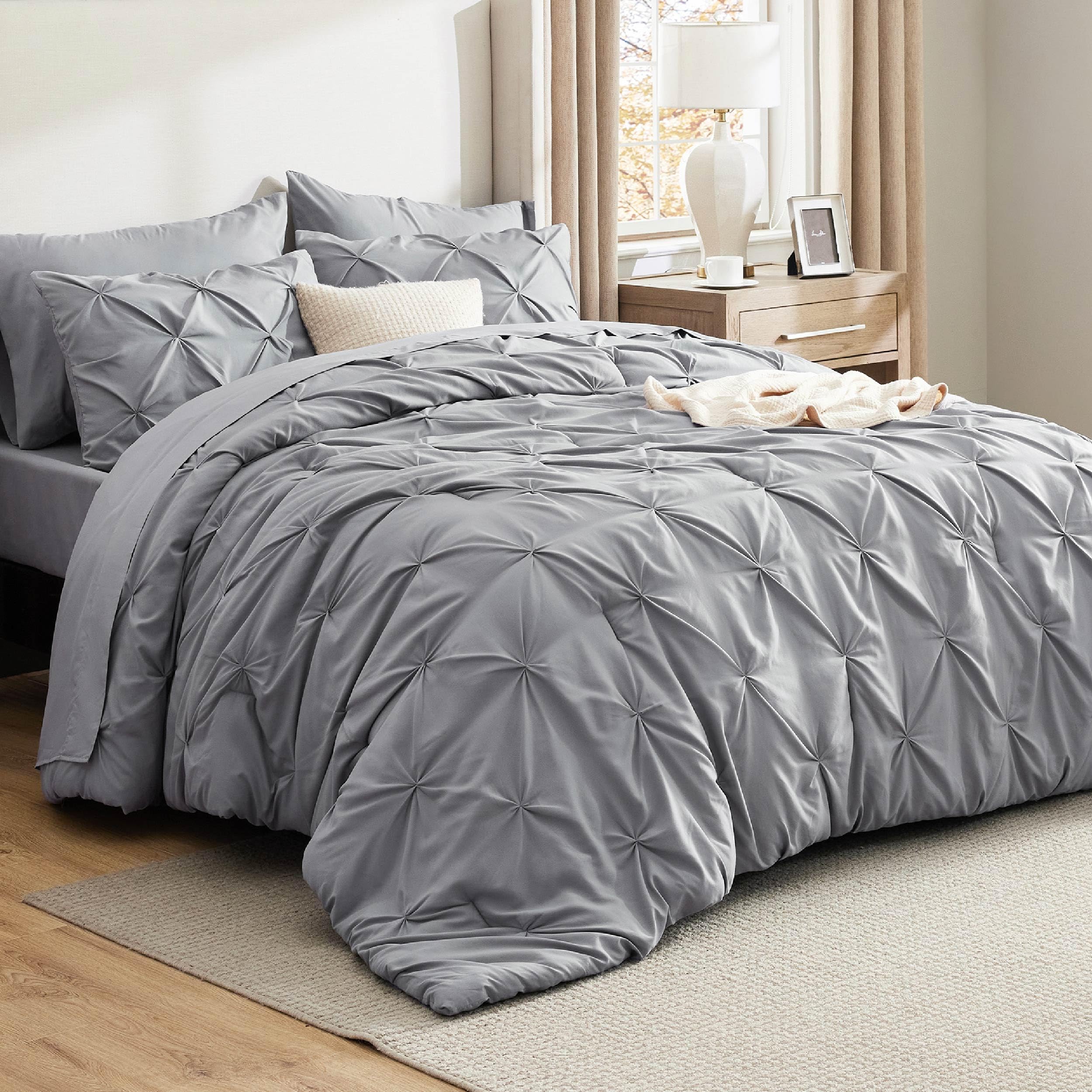 Bedsure shams and pillowcases arranged for layered styling and polished look