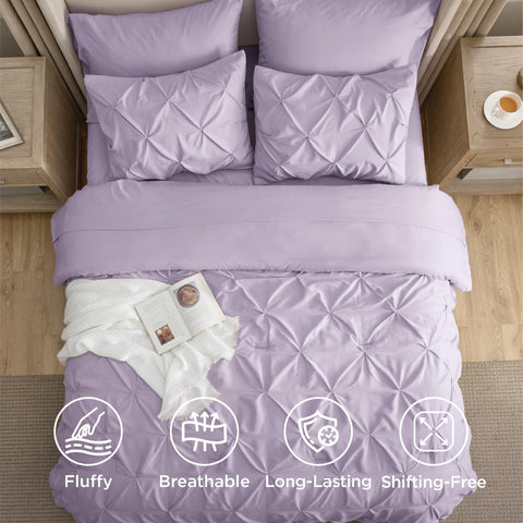 Bedsure fitted sheet on mattress demonstrating snug fit and wrinkle-resistant finish