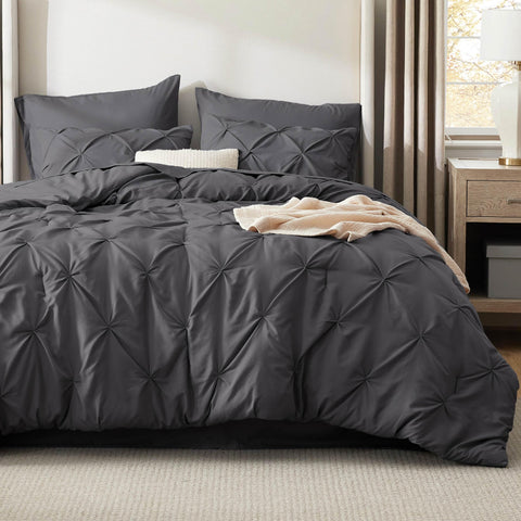 Bedsure sheet set flat lay showing coordinated pieces and smooth finish