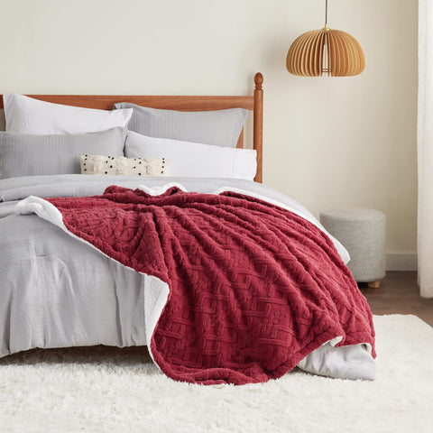 Bedsure twin size comparison displaying scale on a bed for fit clarity