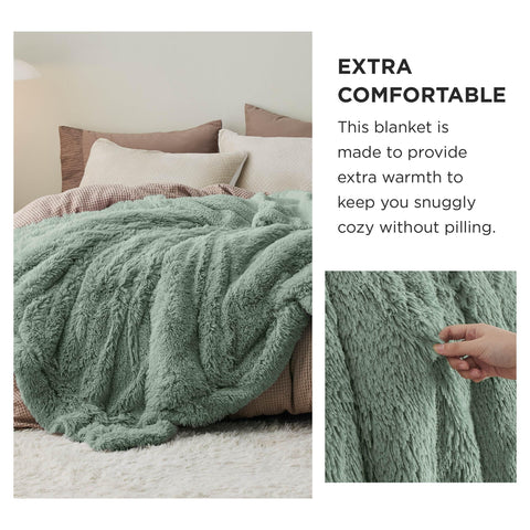 Bedsure Sherpa reverse detail showing soft backing for cozy insulation