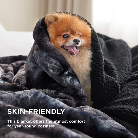 Bedsure Sherpa reverse detail highlighting cozy warmth