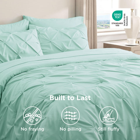 Bedsure queen bed size comparison shows scale on mattress for visual fit reference