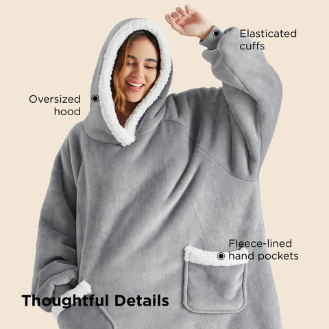 Bedsure size chart and labels showing sizing options for fit