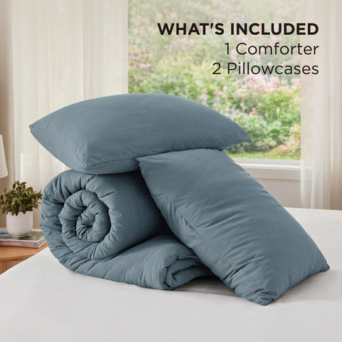 Bedsure comforter edge with ruler for size comparison ensuring proper fit