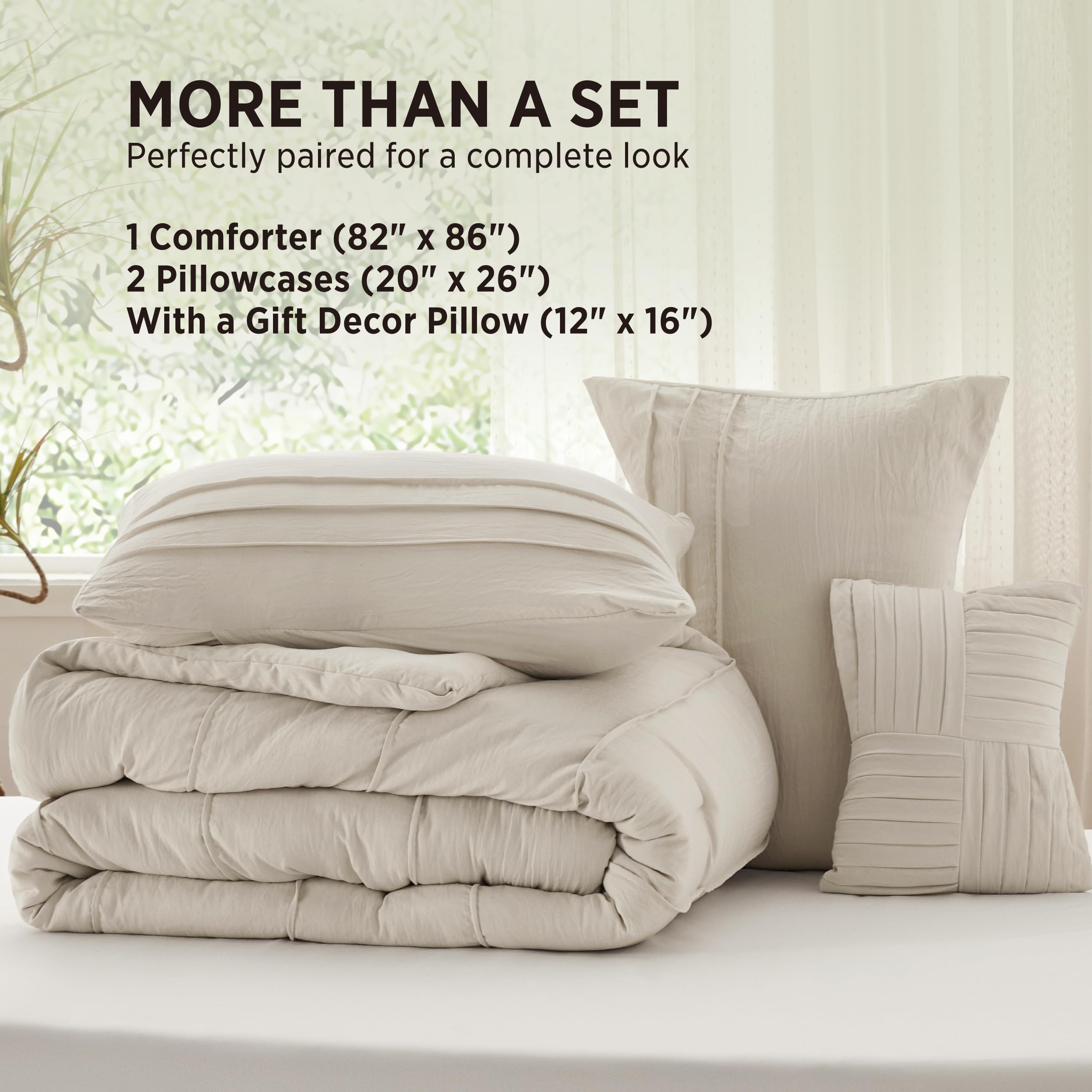 Bedsure size comparison on full mattress showing coverage and fit