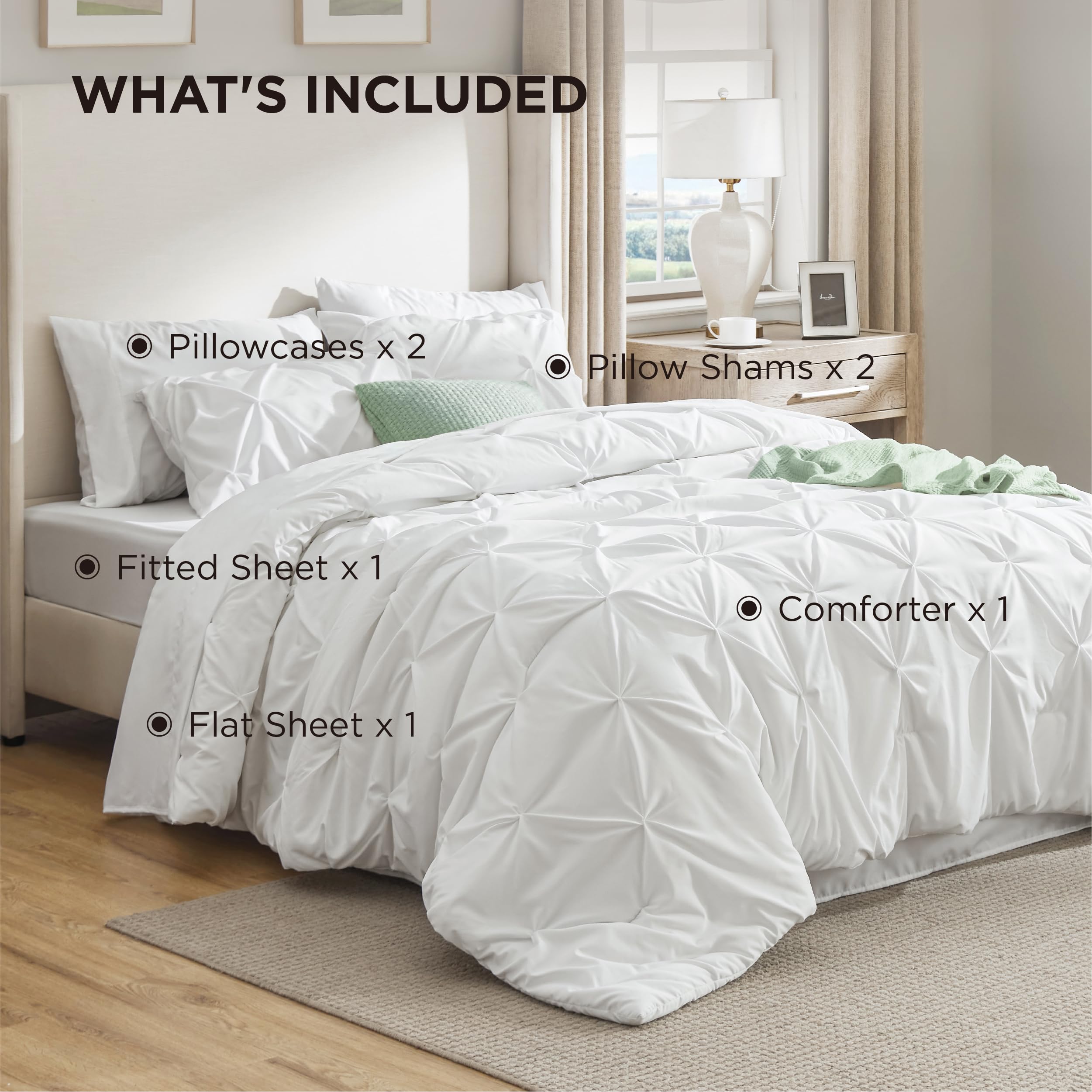 Bedsure size comparison ruler image showing California King dimensions for accurate scale reference