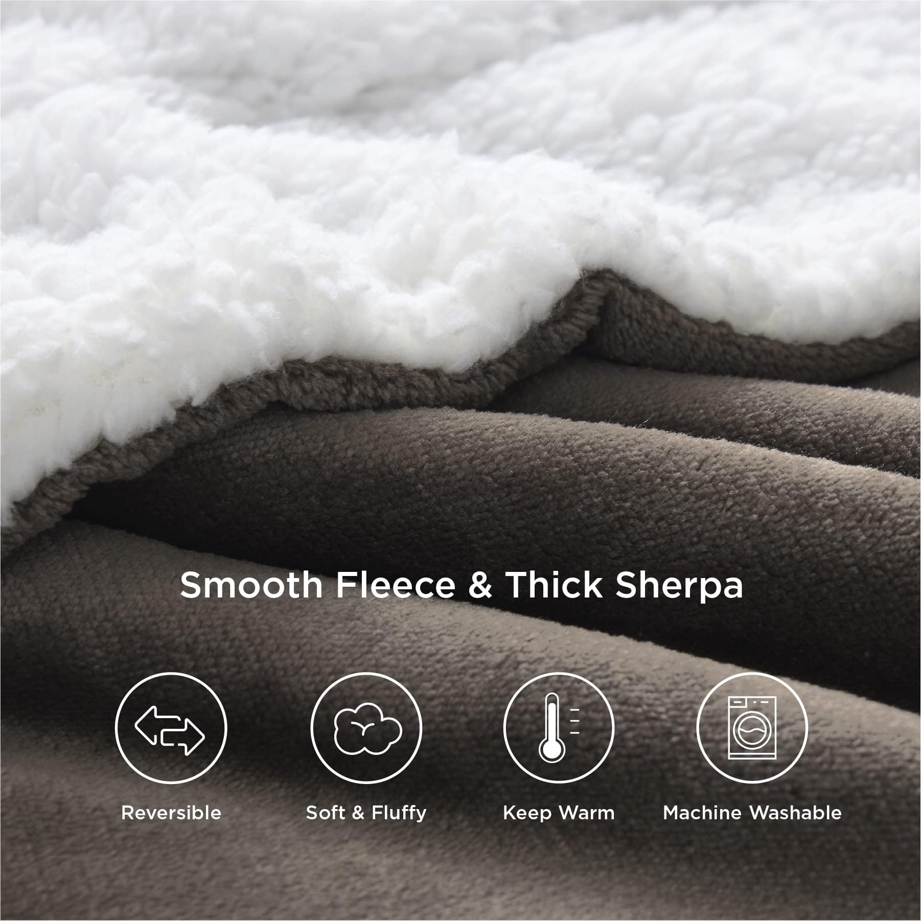 Bedsure twin blanket covering a bed to show generous size