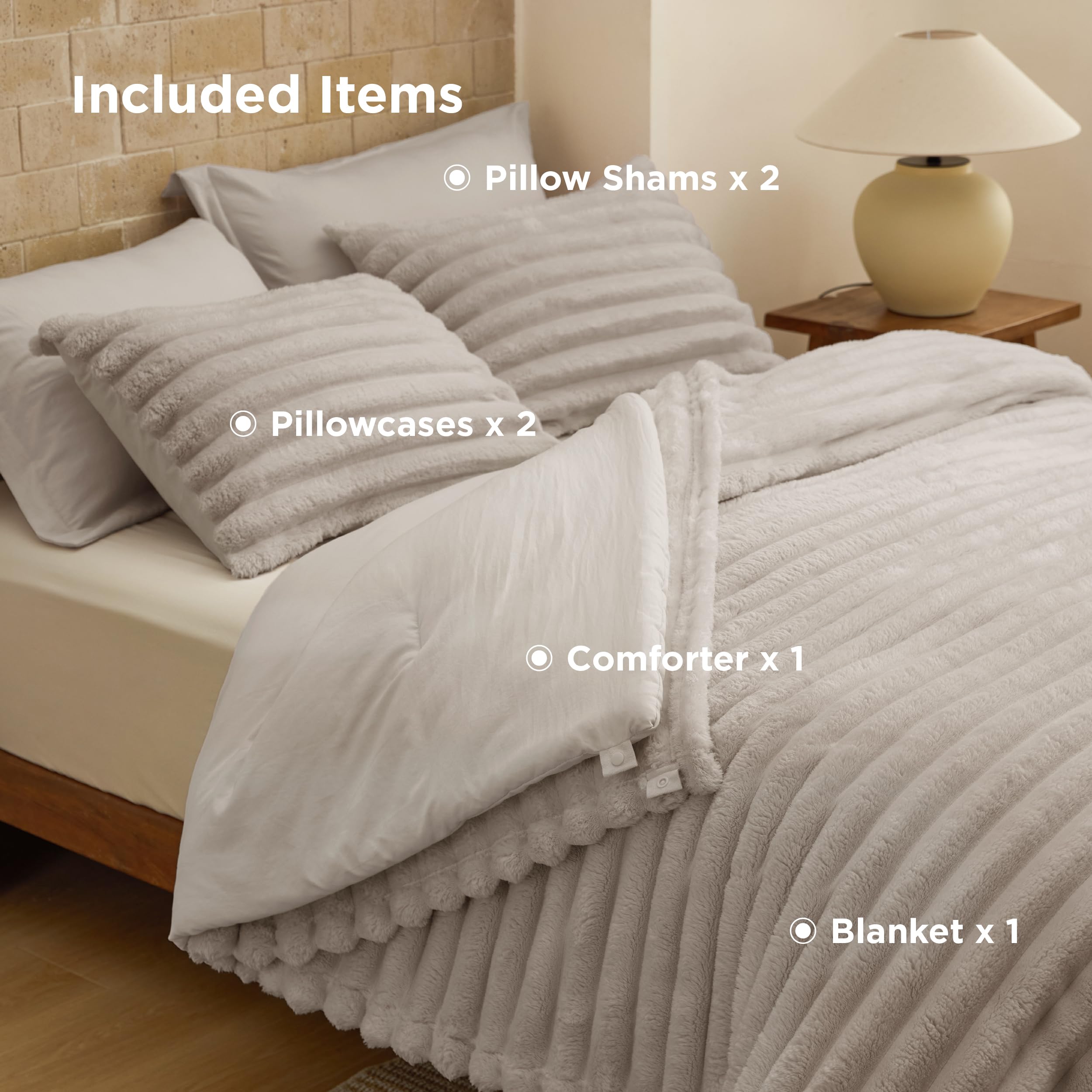 Bedsure beside carry-on suitcase to show scale and travel-friendly compression