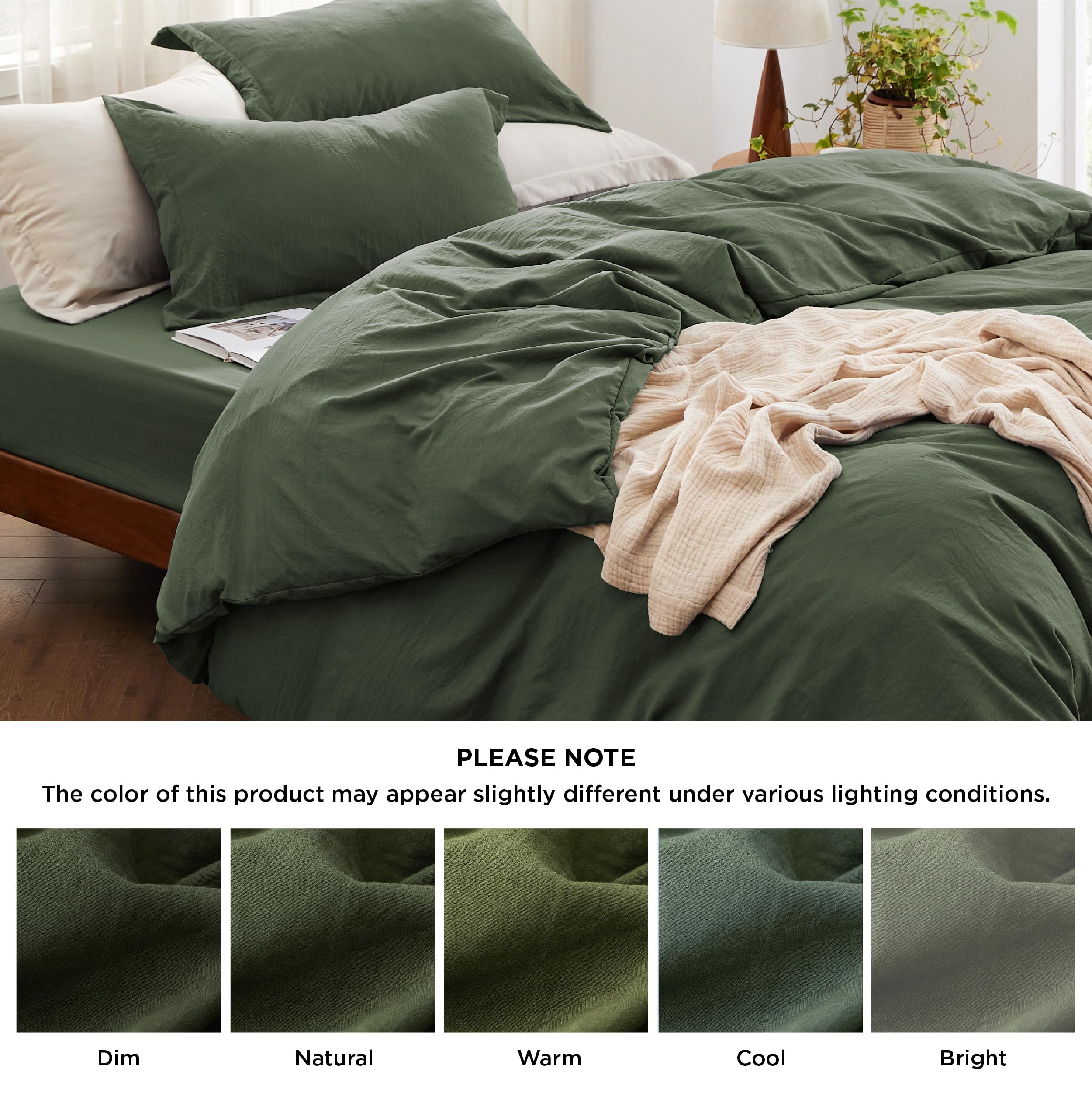 Bedsure set on mattress scale showing 15-inch pocket fit benefit