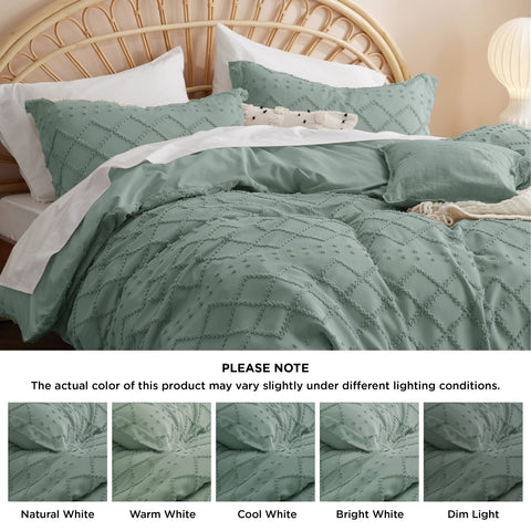 Bedsure scale photo on king bed showing generous overhang and proper fit