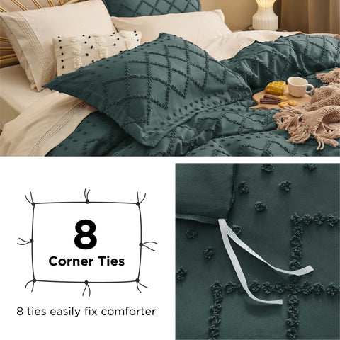 Bedsure duvet on king bed scale shot showing coverage and proportion