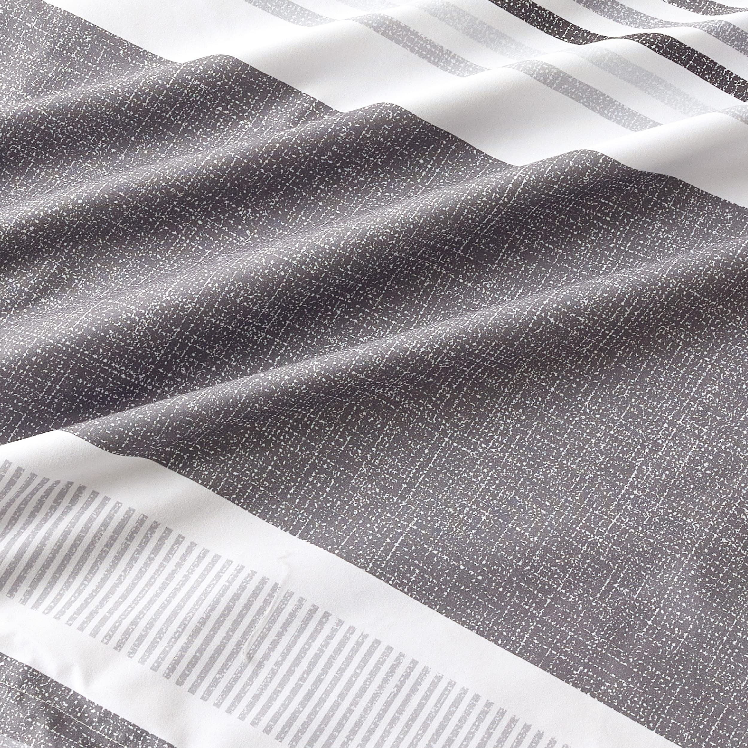 Bedsure queen comforter on bed showing true size and excellent coverage