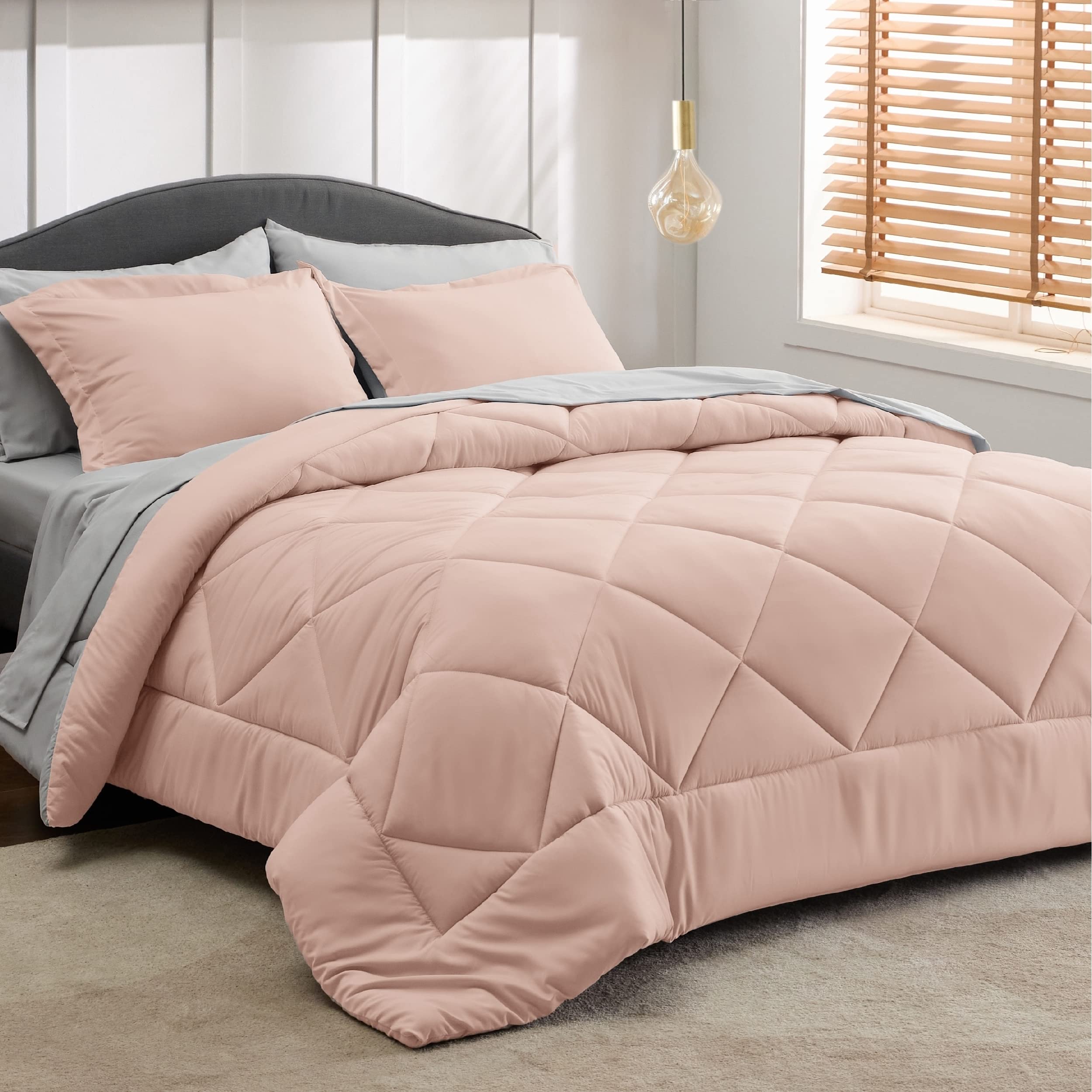Bedsure queen mattress with set for scale comparison illustrating full coverage