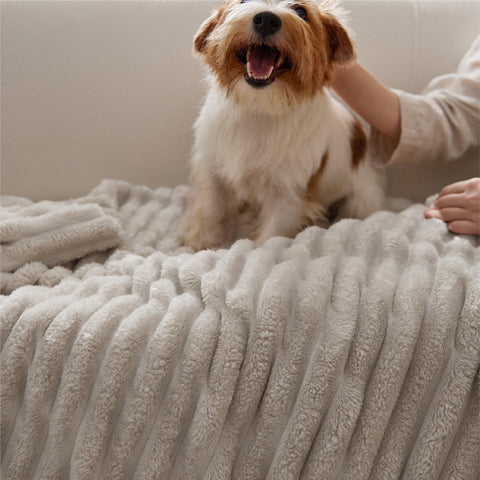 Bedsure throw styled on bed showing layered bedroom aesthetic benefit
