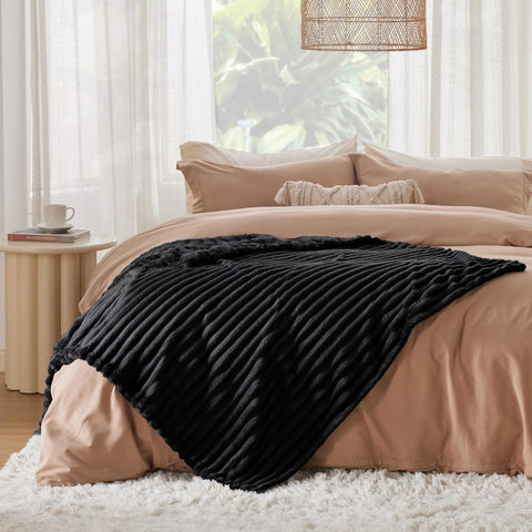 Bedsure on twin bed size comparison shows 50x70 scale for bedrooms