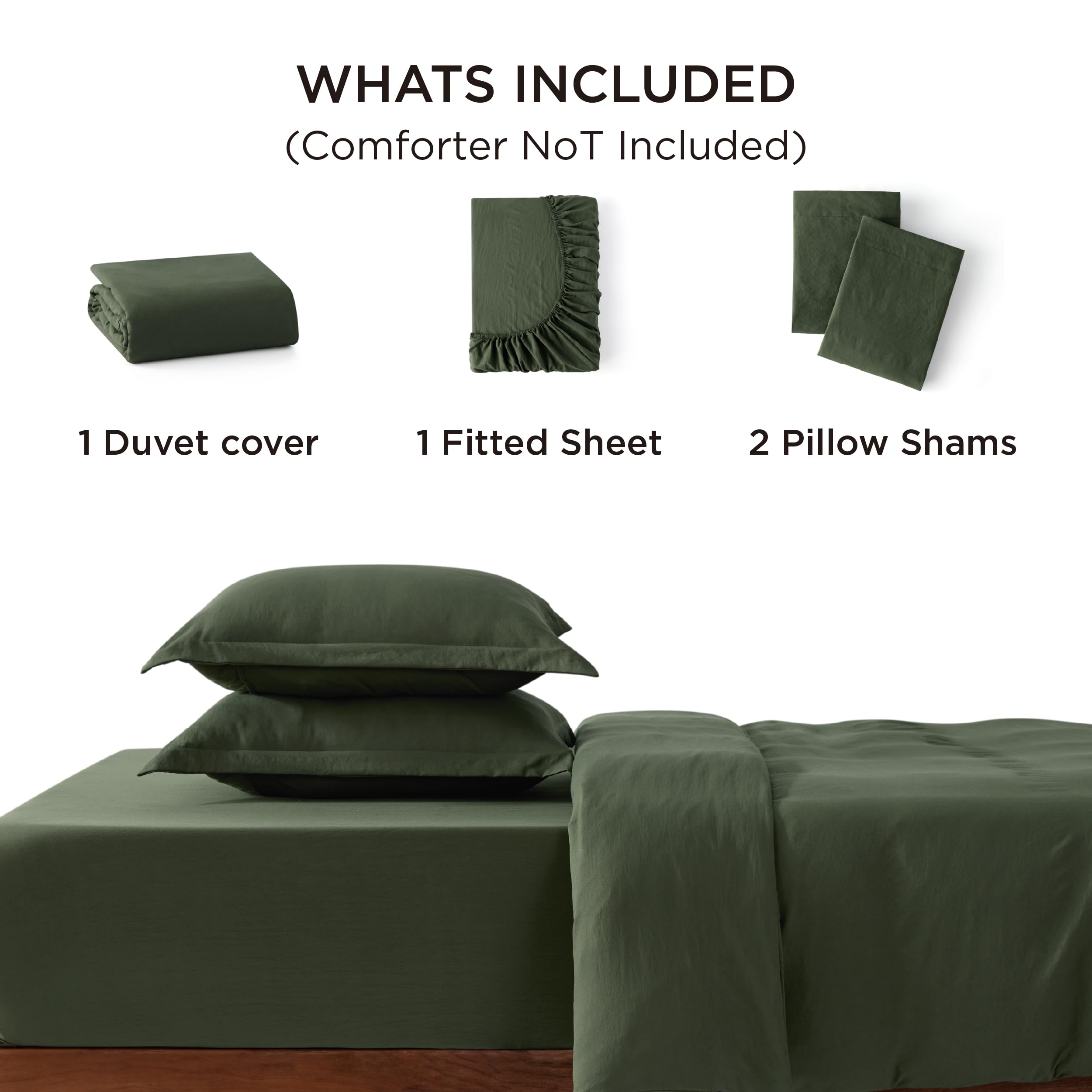 Bedsure styled bedroom lifestyle shot showing easy décor integration benefit