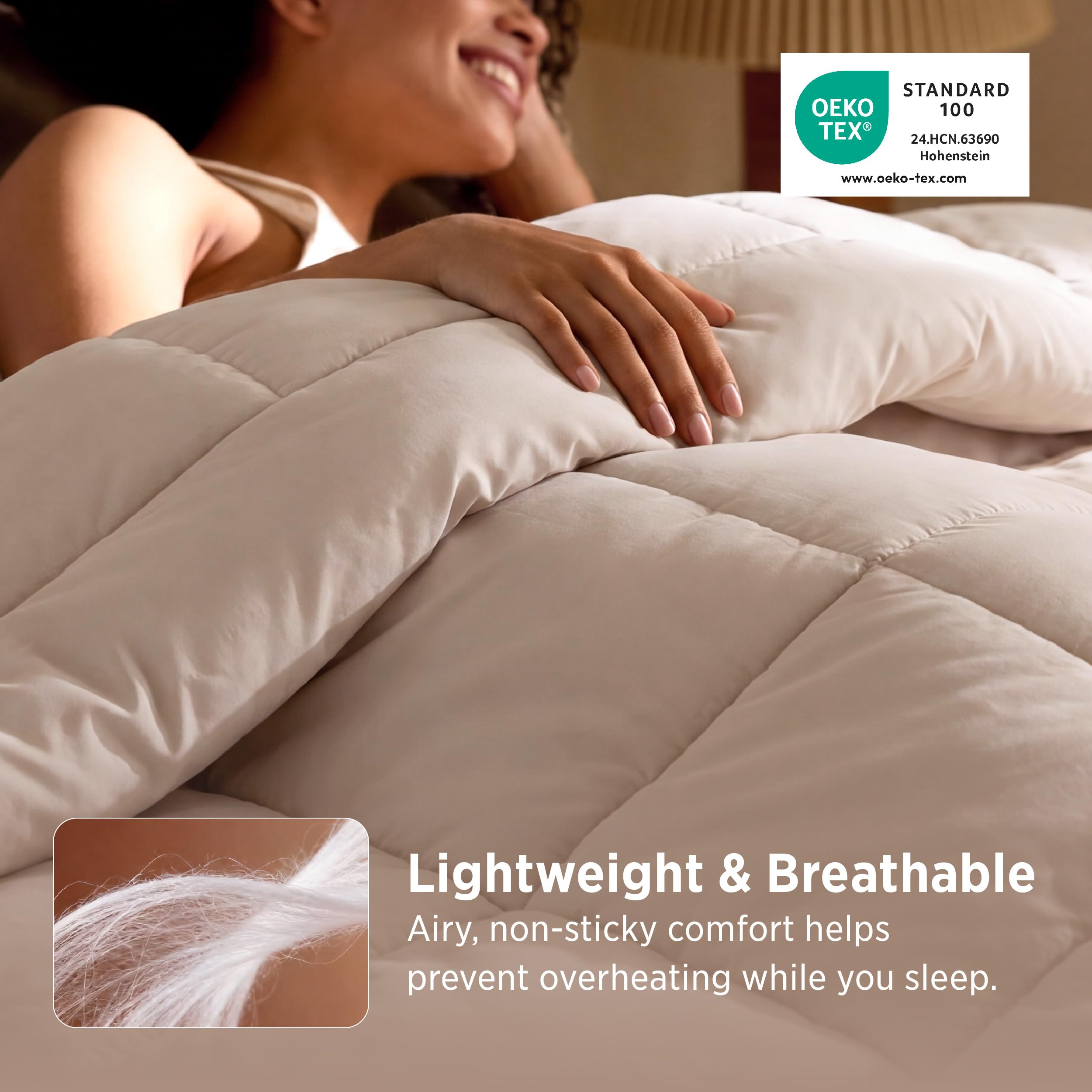 Bedsure tab detail eight attachment tabs for secure duvet fastening