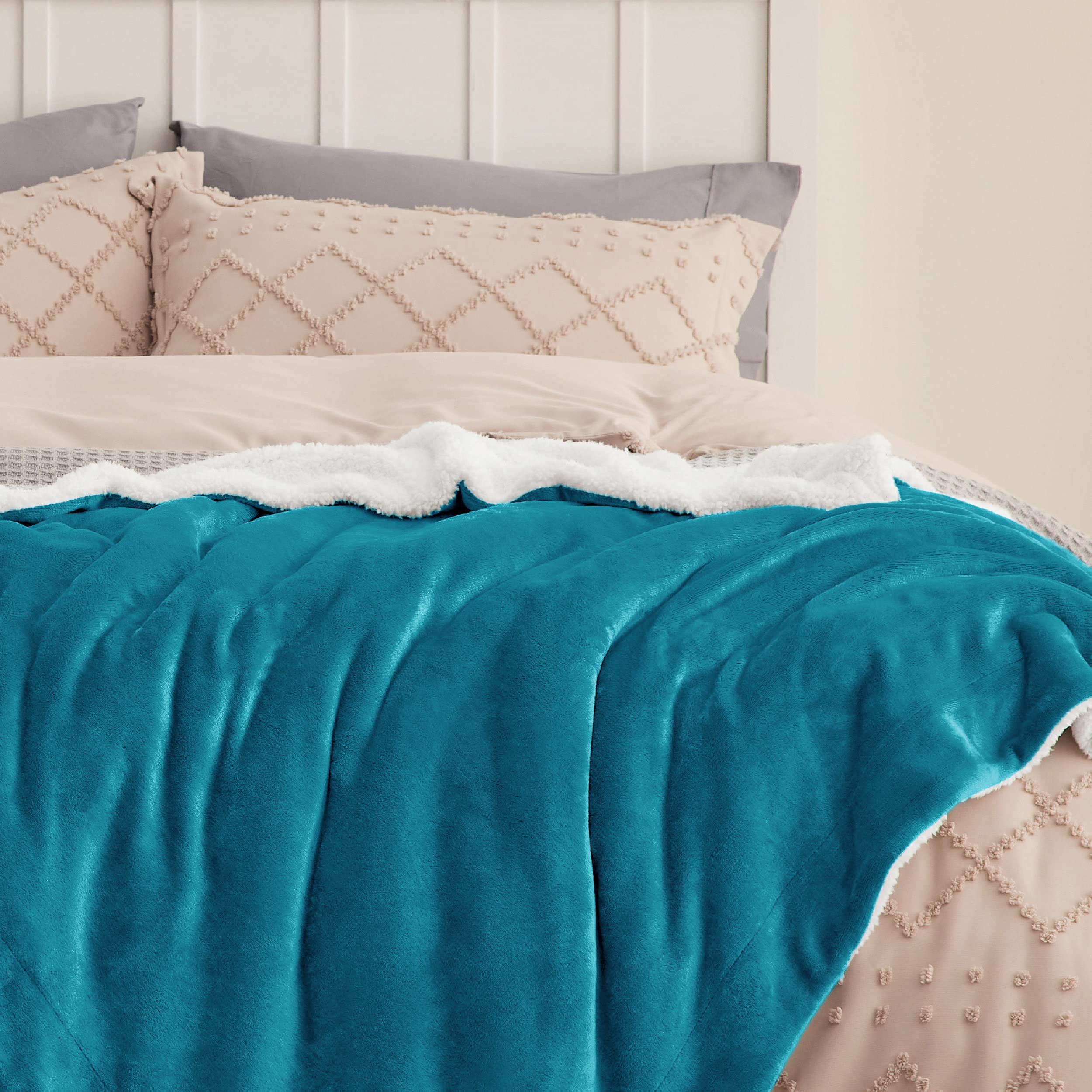 Bedsure draped on couch providing stylish comfort and decor benefit