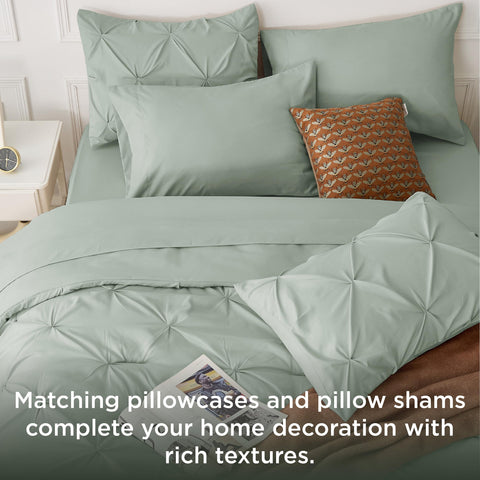Bedsure brushed microfiber texture closeup highlighting soft touch