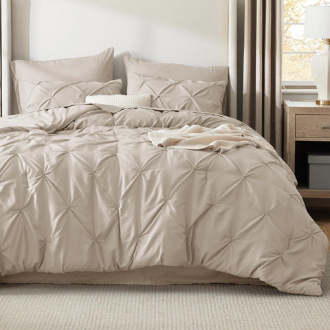 Bedsure close-up of brushed microfiber texture highlighting soft, quiet comfort