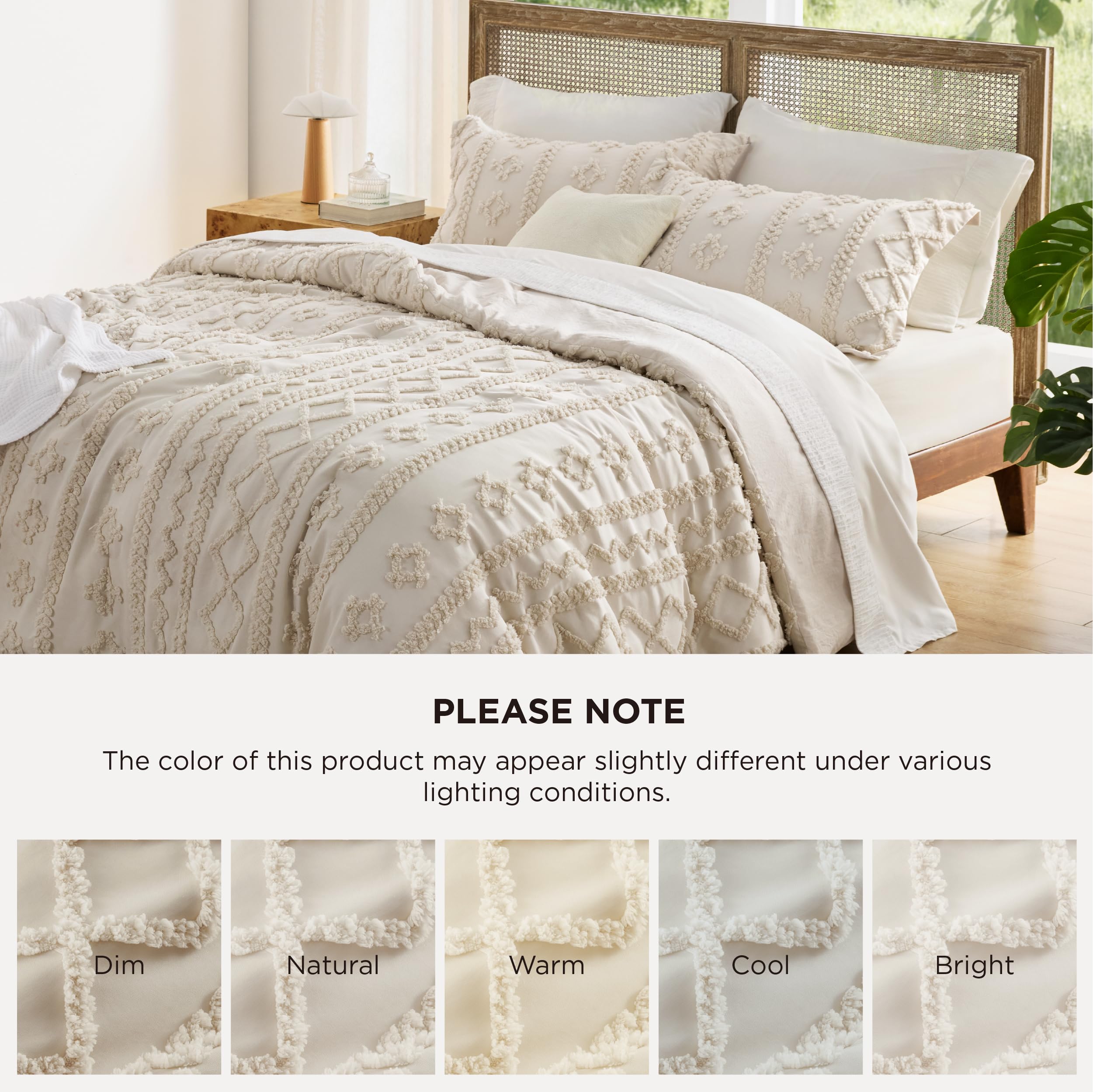 Bedsure closeup with hand touching texture conveying plush soft feel