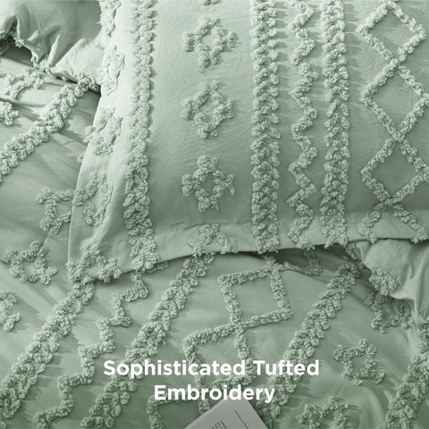 Bedsure jacquard fabric texture close-up showing soft handfeel and breathable weave