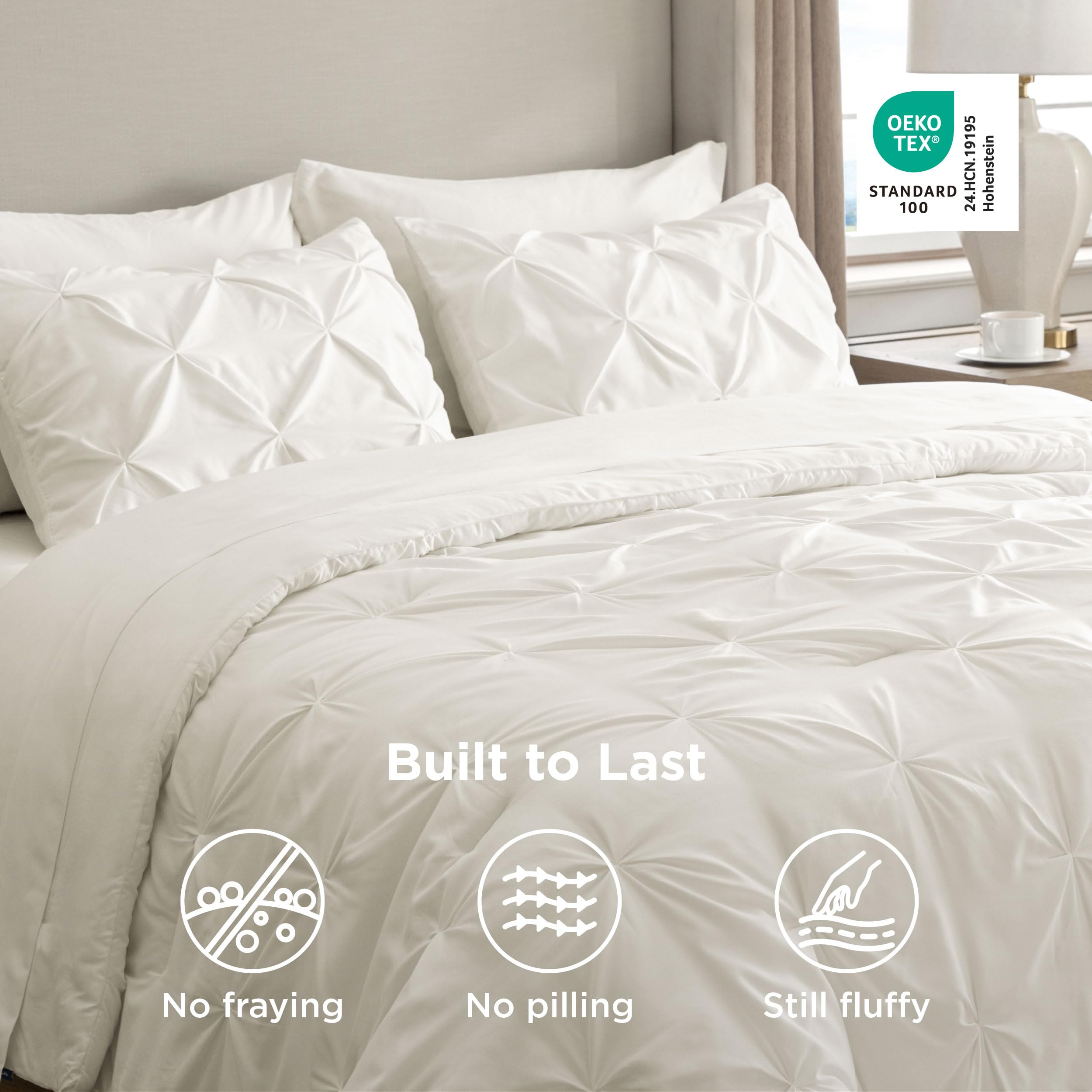 Bedsure neatly folded bed-in-a-bag compact for storage and easy move-ins