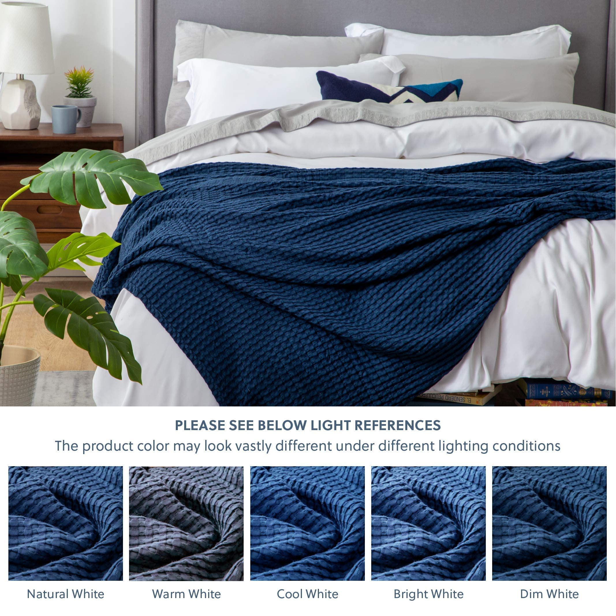 Bedsure blanket corner drape demonstrating soft hang and lightweight warmth benefit