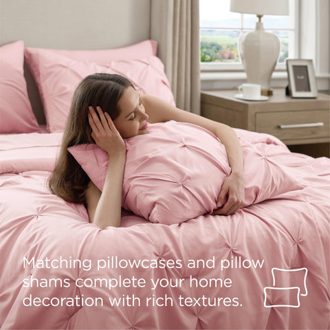 Bedsure care label and tag close-up displaying easy-wash instructions for long-lasting use