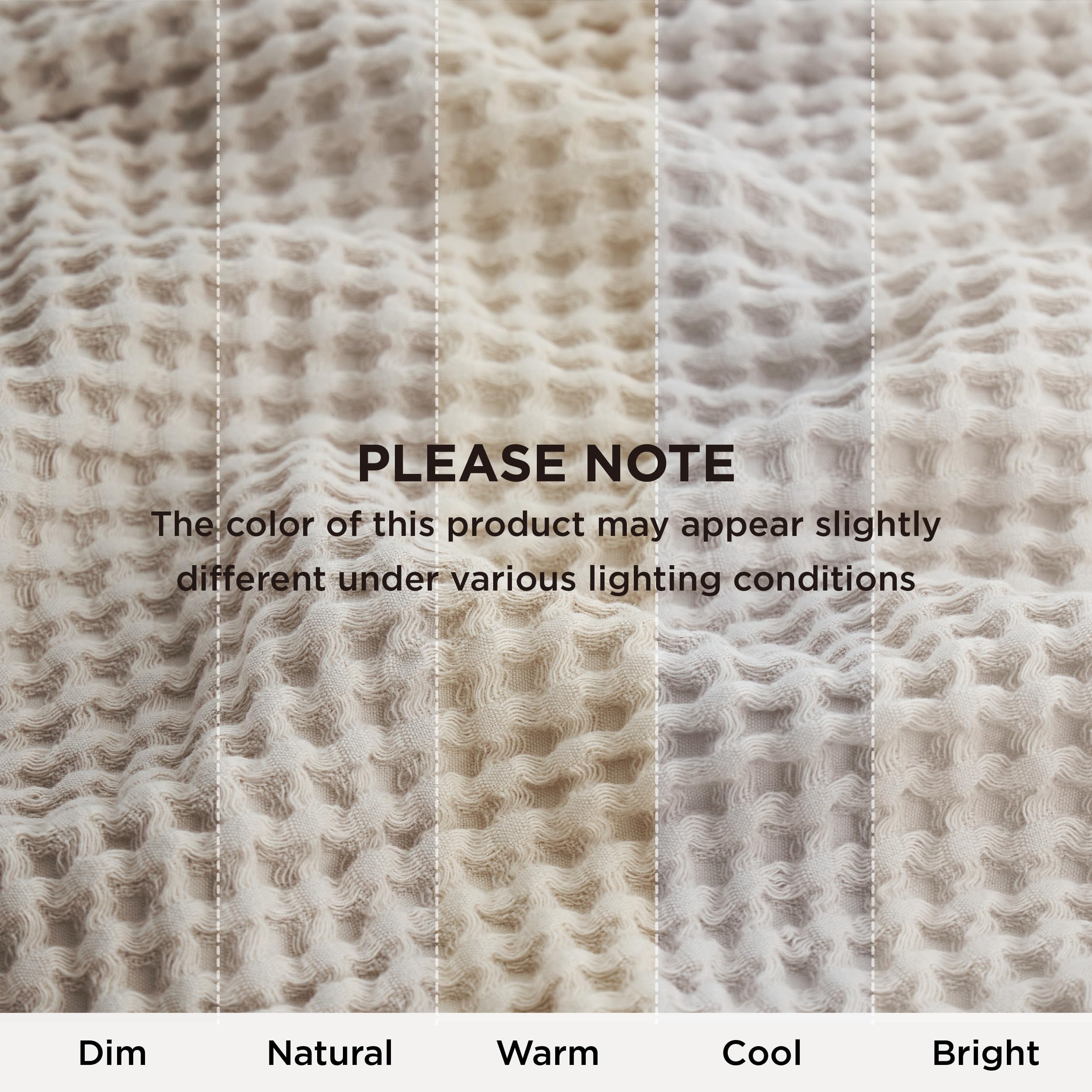 Bedsure care label closeup indicating machine washable easy care
