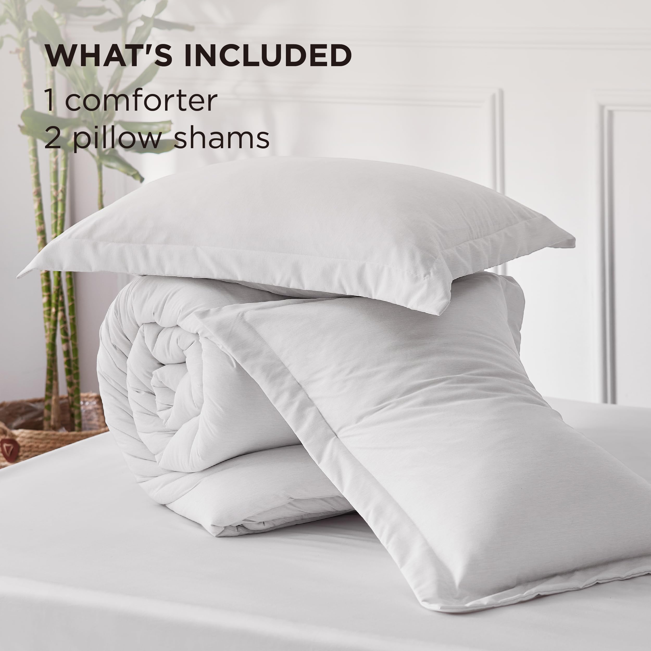 Bedsure comforter in washer showing easy machine-wash care benefit
