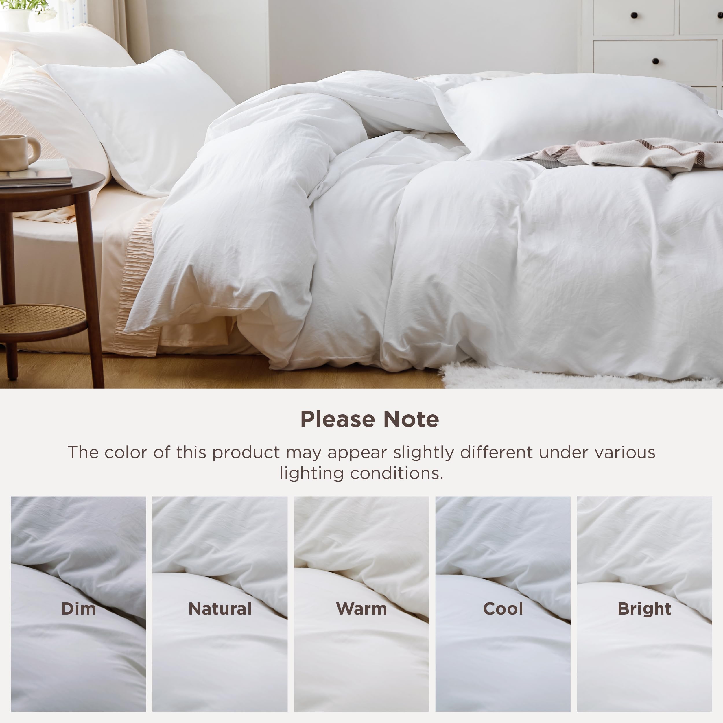 Bedsure fabric after wash demonstrating low-wrinkle, easy care benefit