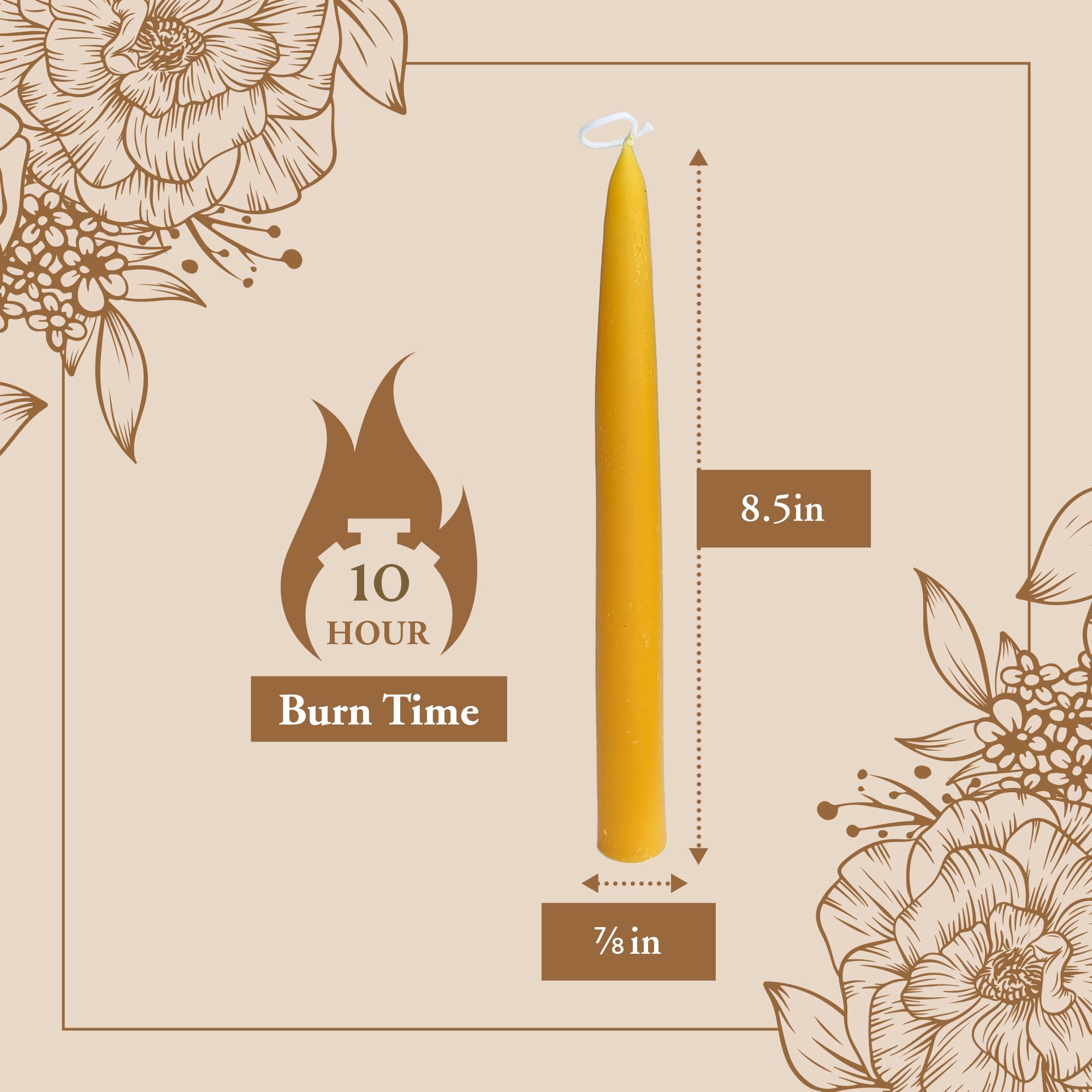 Bee The Light set lit in standard holders showing even, steady flame benefit