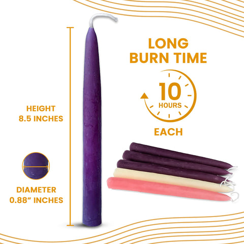 Bee The Light single taper close-up showing smooth finish and clean wick for steady burn