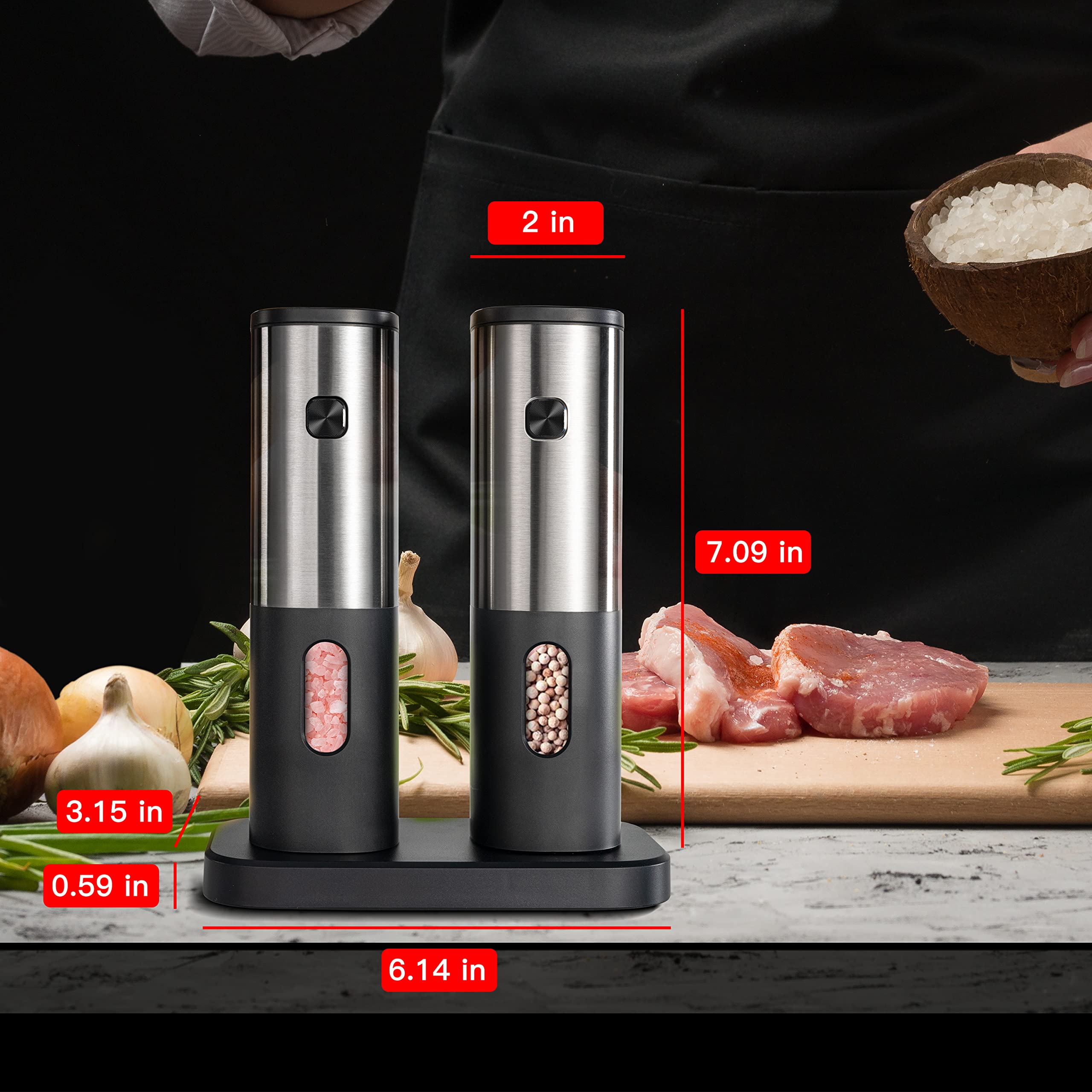 BeEcone lifestyle tabletop scene showing quick seasoning benefit during meal service