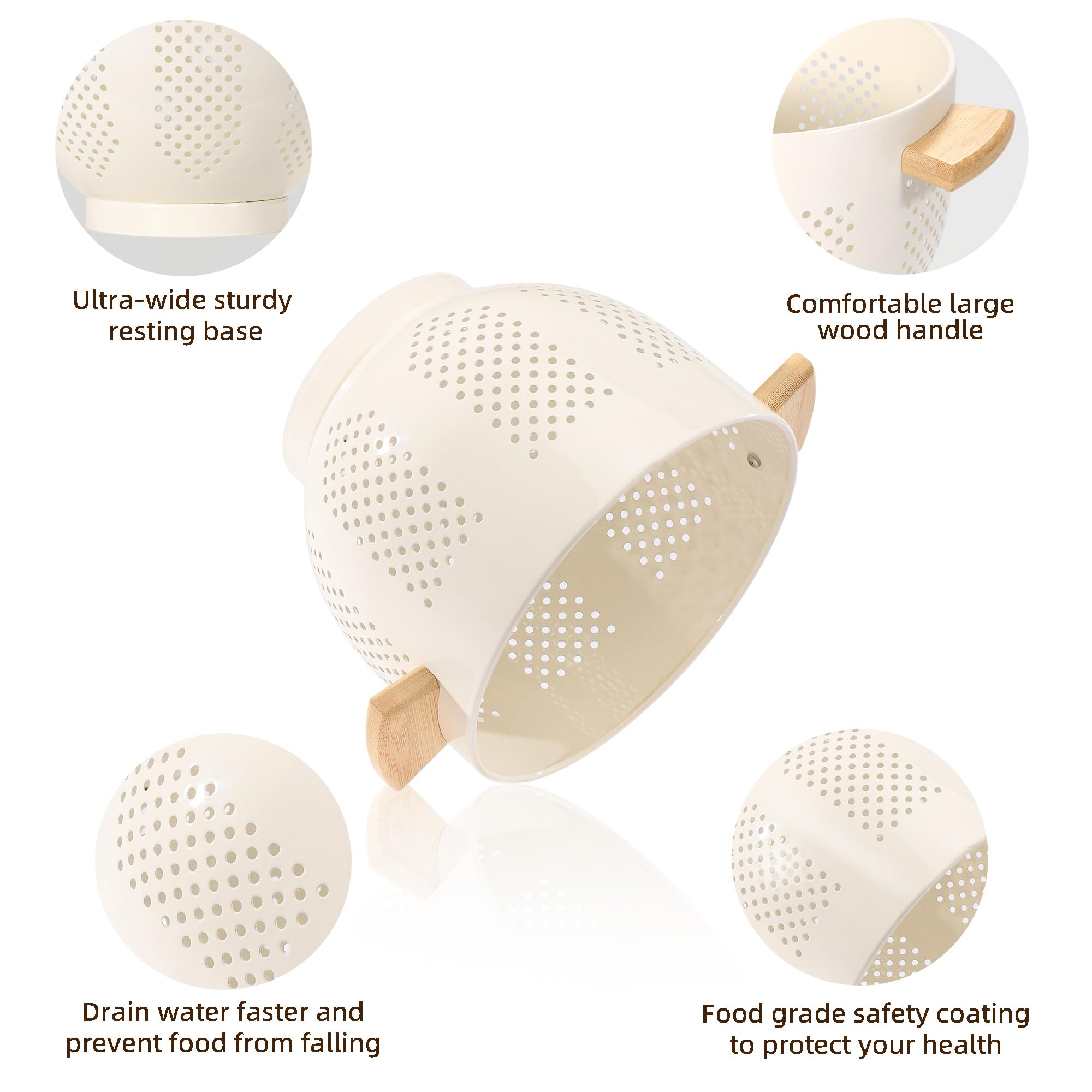 BeFare colander filled with mixed fruit for attractive countertop display