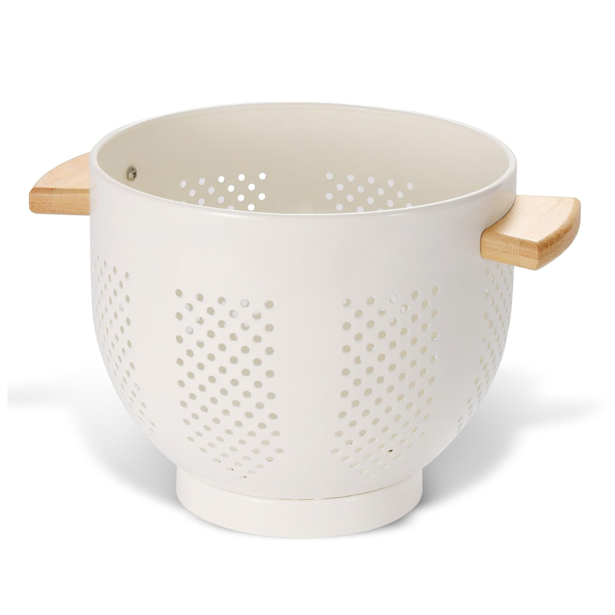 BeFare colander front view showing cream finish and capacity benefit