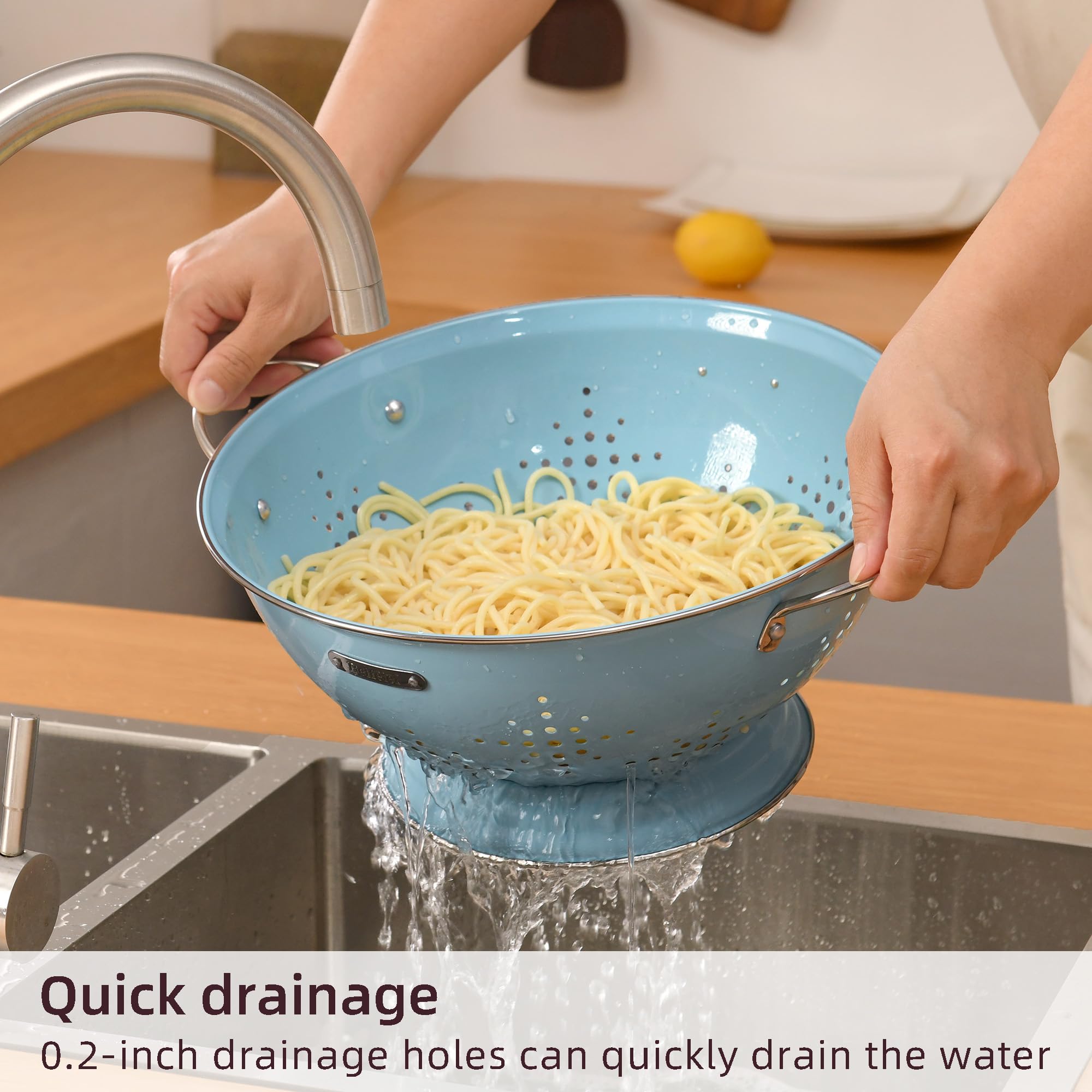 BeFare riveted enlarged handles close-up for secure grip and comfortable handling benefit
