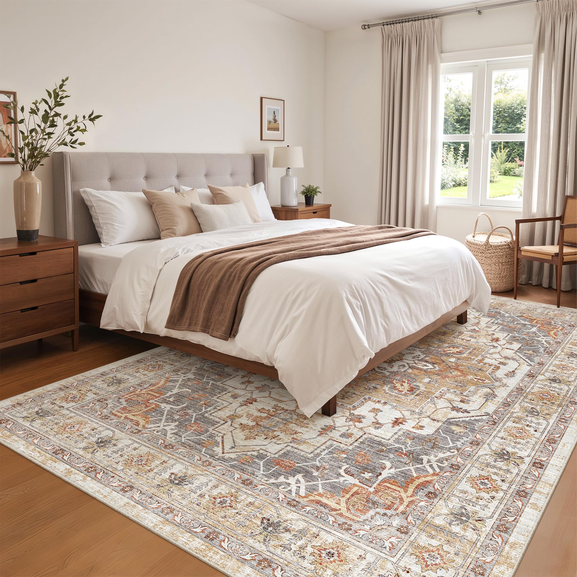 befbee rug resisting a spilled cup illustrating stain-resistant benefit
