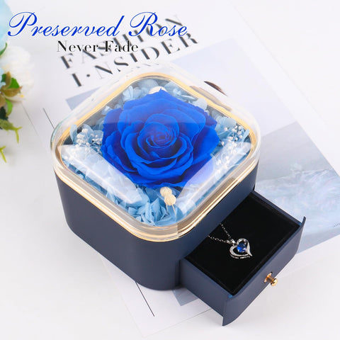 Beferr gift box open display featuring rose and necklace for instant gifting