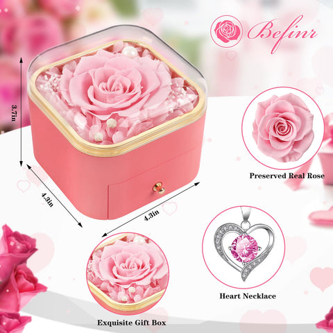 Beferr heart necklace displayed in box highlighting elegant jewelry addition