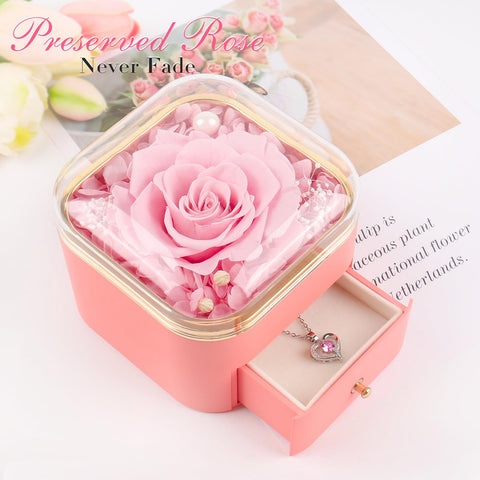 Beferr rose held in hand to show scale and compact keepsake sizing