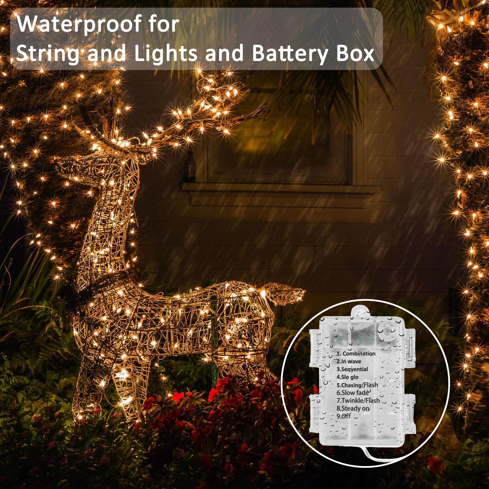 Beieverluck waterproof battery box demonstrating IP44 protection for outdoor use