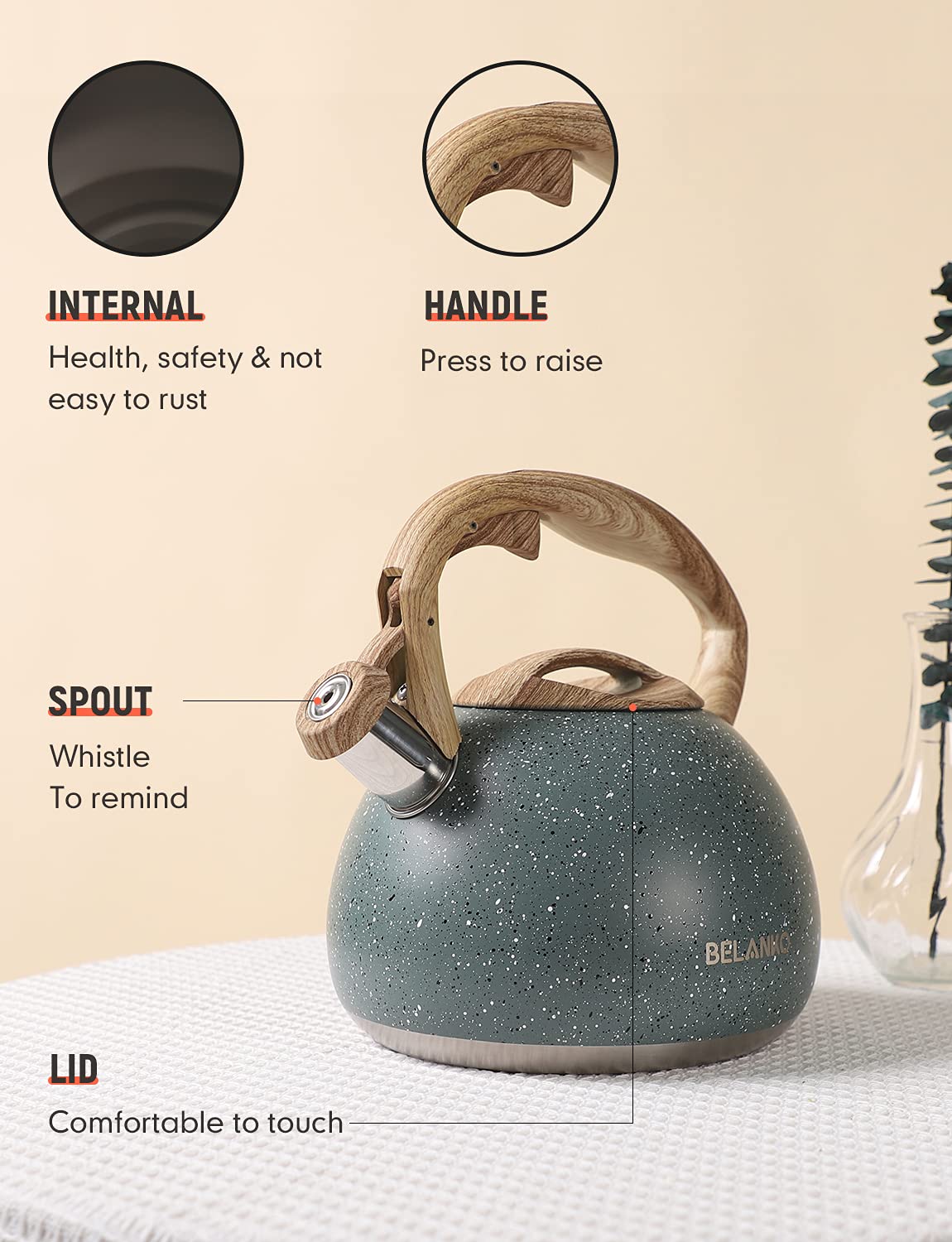 BELANKO interior stainless steel view highlighting rust-resistant material